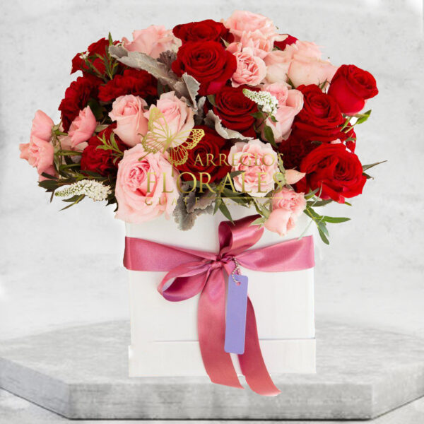 Arreglos florales en caja