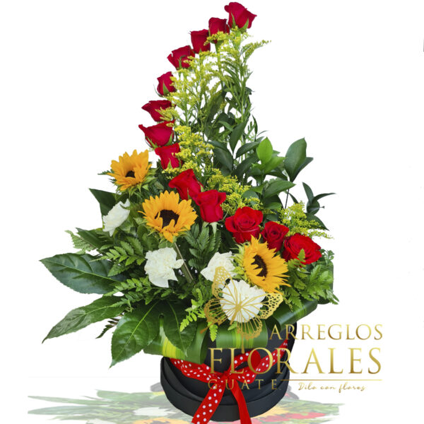 Arreglos de Rosas y girasoles a domicilio