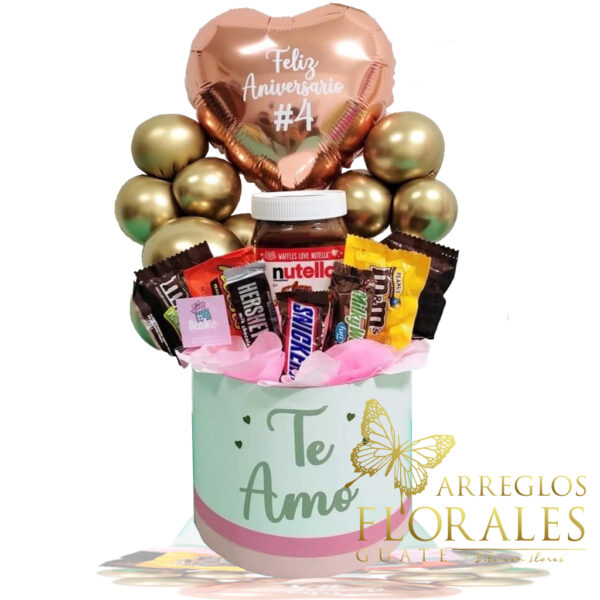 Arreglos de Globos con chocolates