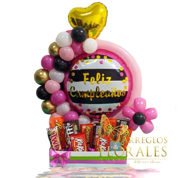 Arreglos de Globos y chocolates a domicilio