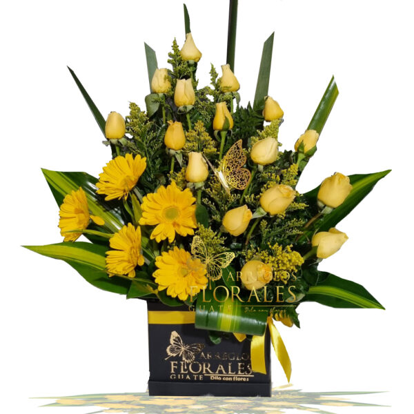 Arreglos Florales en color amarillo